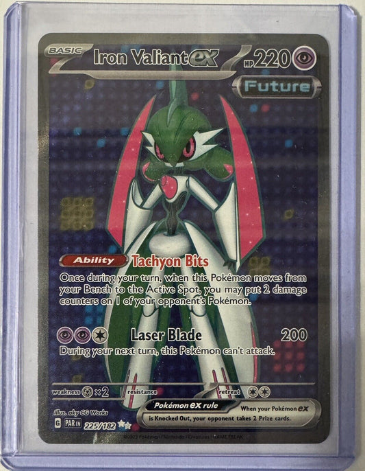 Pokémon TCG Iron Valiant Ex Paradox Rift 225/182 Holo Ultra Rare