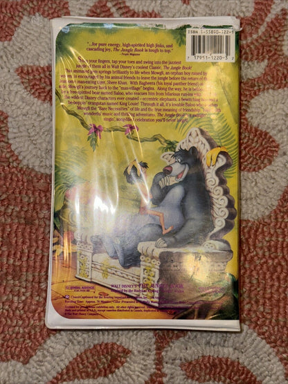 The Jungle Book (1967) (VHS, 1992) Black Diamond Classics