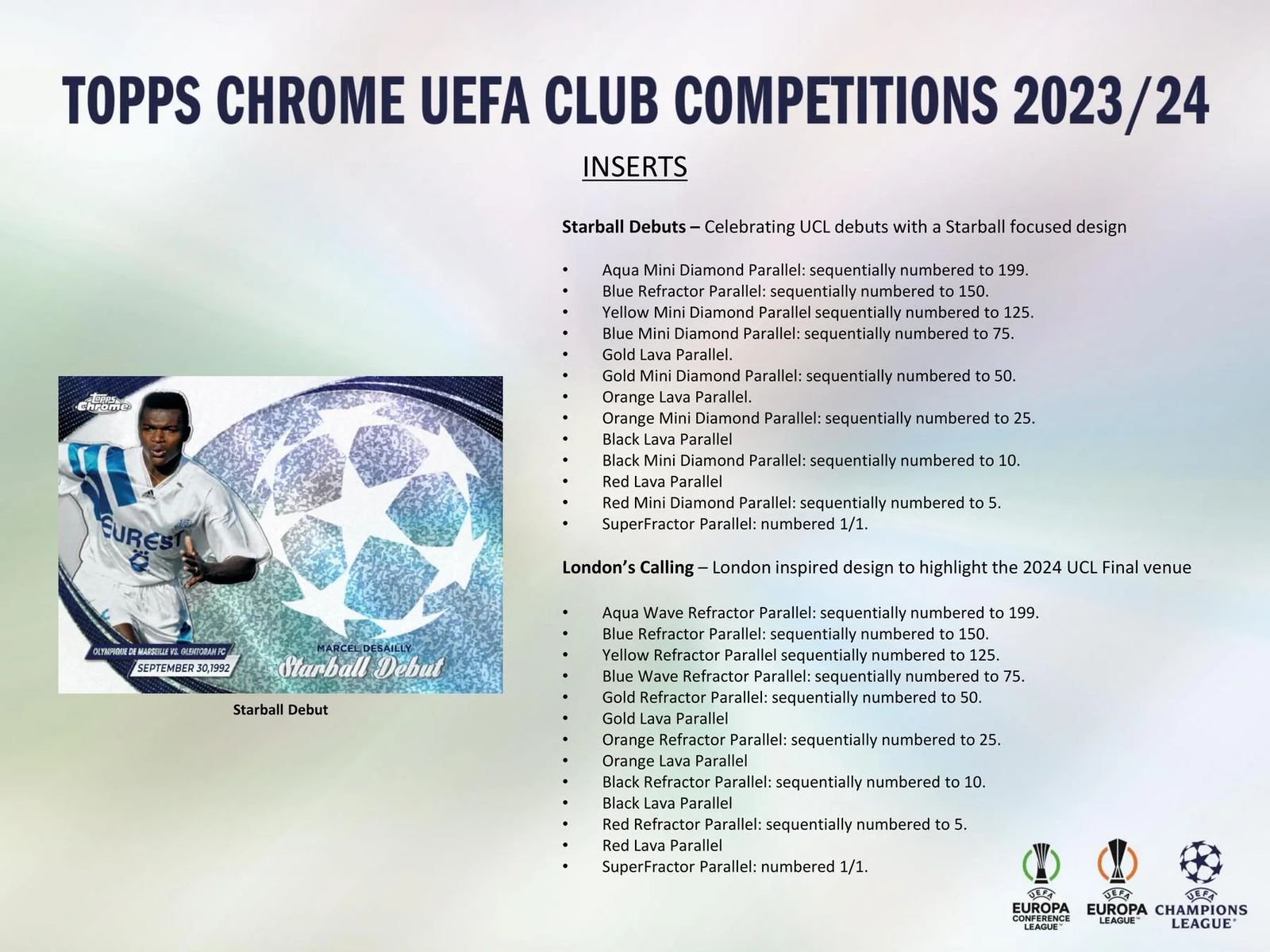 2023-24  Chrome UEFA Club Competitions Soccer Hobby Box