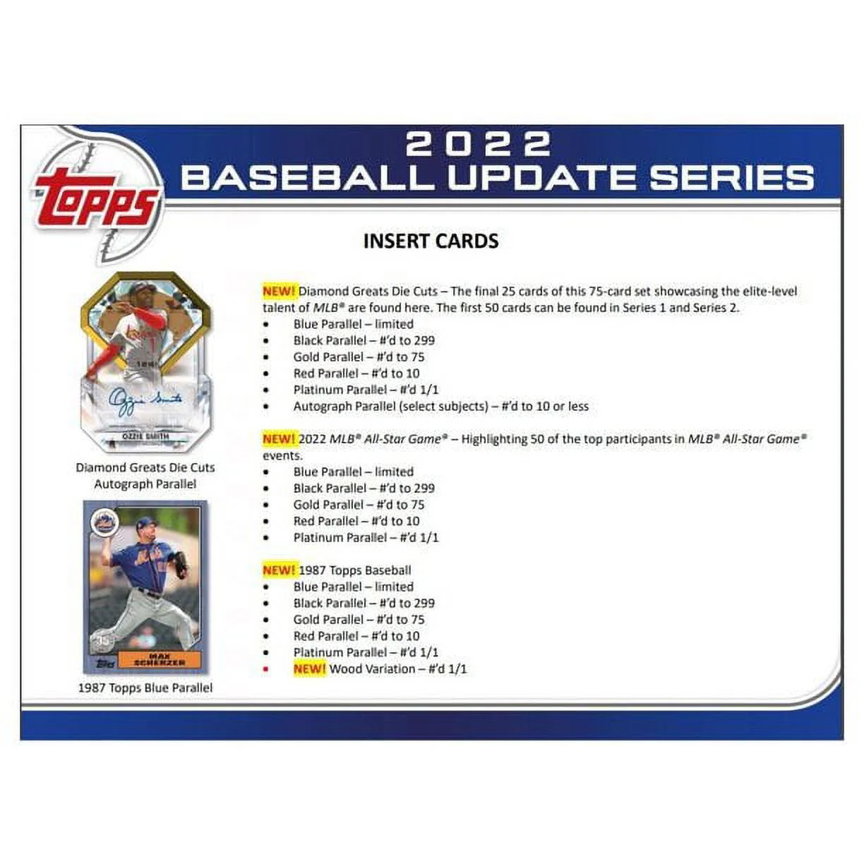 2022  Update Baseball Hanger Deck