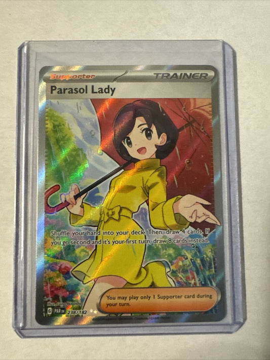Pokémon TCG Parasol Lady Paradox Rift 238/182 Holo Ultra Rare