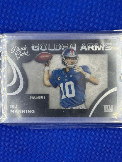 2015 Panini Black Gold - Golden Arms #GA-10 Eli Manning /99