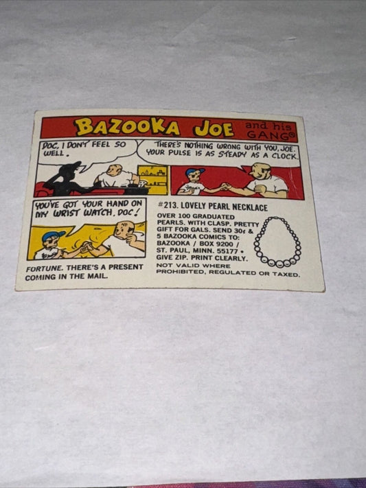 Bazooka Joe and His Gang Puzzle #2 Card #213