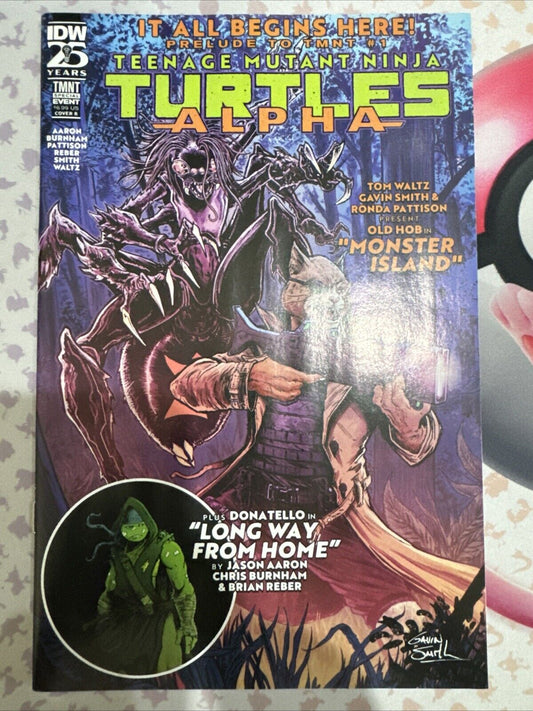 IDW Teenage Mutant Ninja Turtles Alpha CVR B by (CA) Gavin Smith (W) Jason Aaron