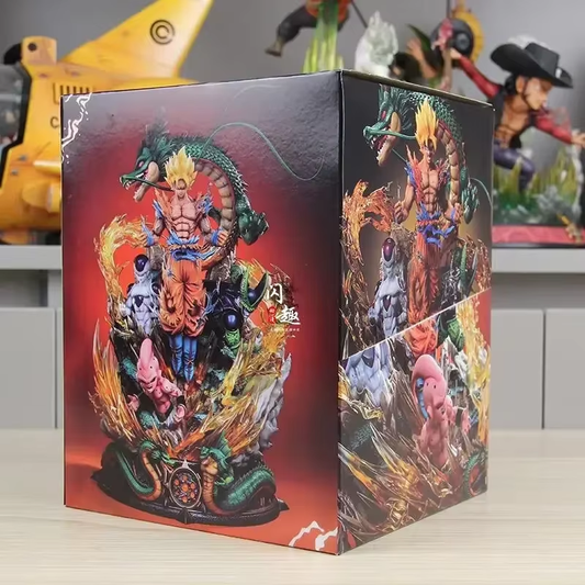 New 23Cm Dragon Ball Son Goku Figure Super Saiyan Figure Cell Shenron Buu Figure