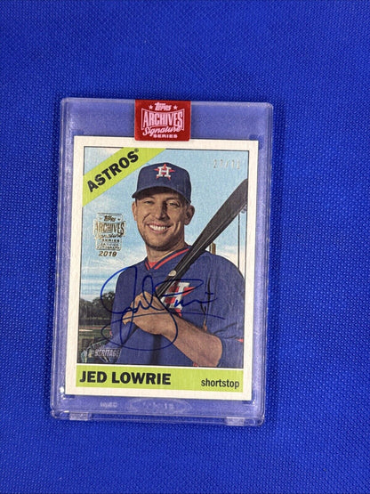 2019 Topps Archives Signature Series JED LOWRIE Auto #/71 ***RARE***
