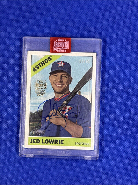 2019 Topps Archives Signature Series JED LOWRIE Auto #/71 ***RARE***