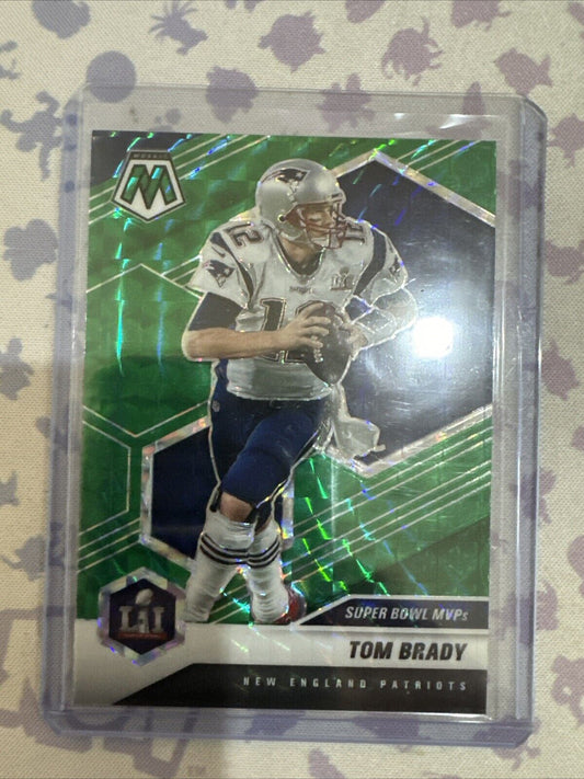 2021 Panini Mosaic - Super Bowl MVPs Mosaic Green Prizm #284 Tom Brady