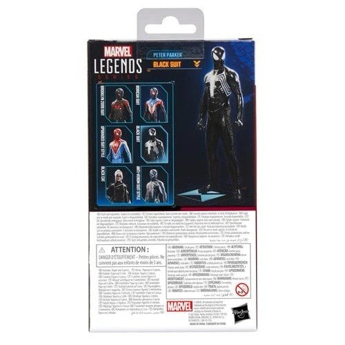 Spider-Man Marvel Legends Series Gamerverse Peter Parker Black Suit PRESALE 2025