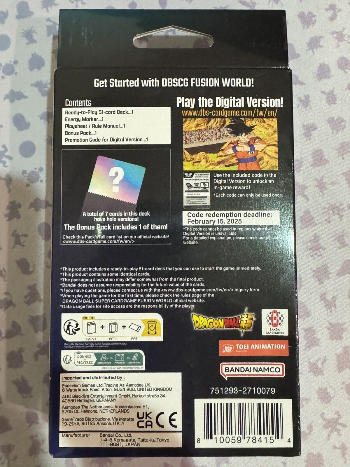 Dragon Ball Super TCG: Fusion World Starter Deck: Vegeta ENGLISH