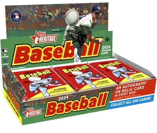 MLB  2024 Heritage Baseball Trading Card Hobby Box (24 Packs per Box) - Shohei O