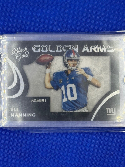 2015 Panini Black Gold - Golden Arms #GA-10 Eli Manning /99