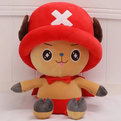 One Piece Luffy Anime Figure 35Cm Stuffed Plush Doll Toy Bedroom Decoration for 
