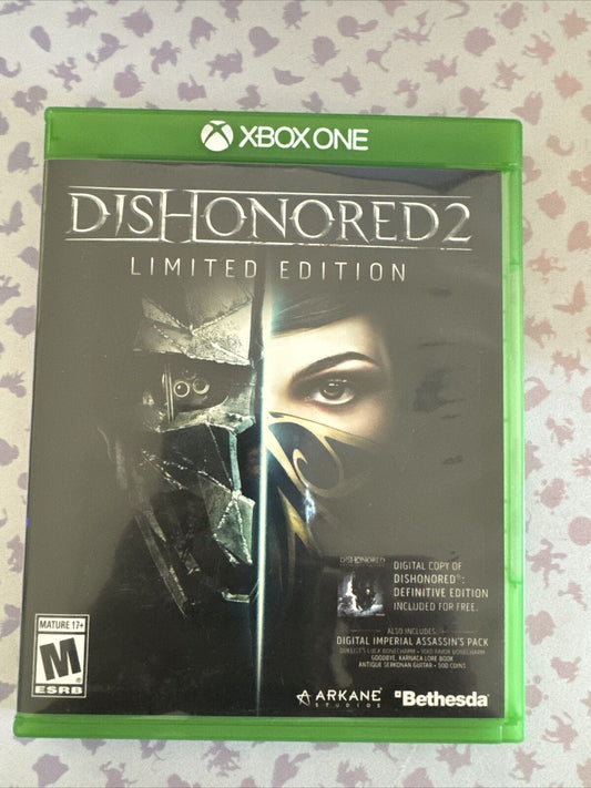Dishonored 2: Limited Edition (Microsoft Xbox One, 2016) Complete In Box