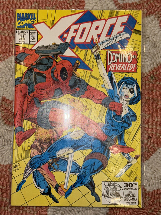 X-Force #11 NM 1st Appearance of Real Domino Deadpool 1992 Marvel