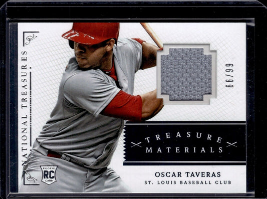 2014 Panini National Treasures Treasure Materials /99 Oscar Taveras Rookie RC