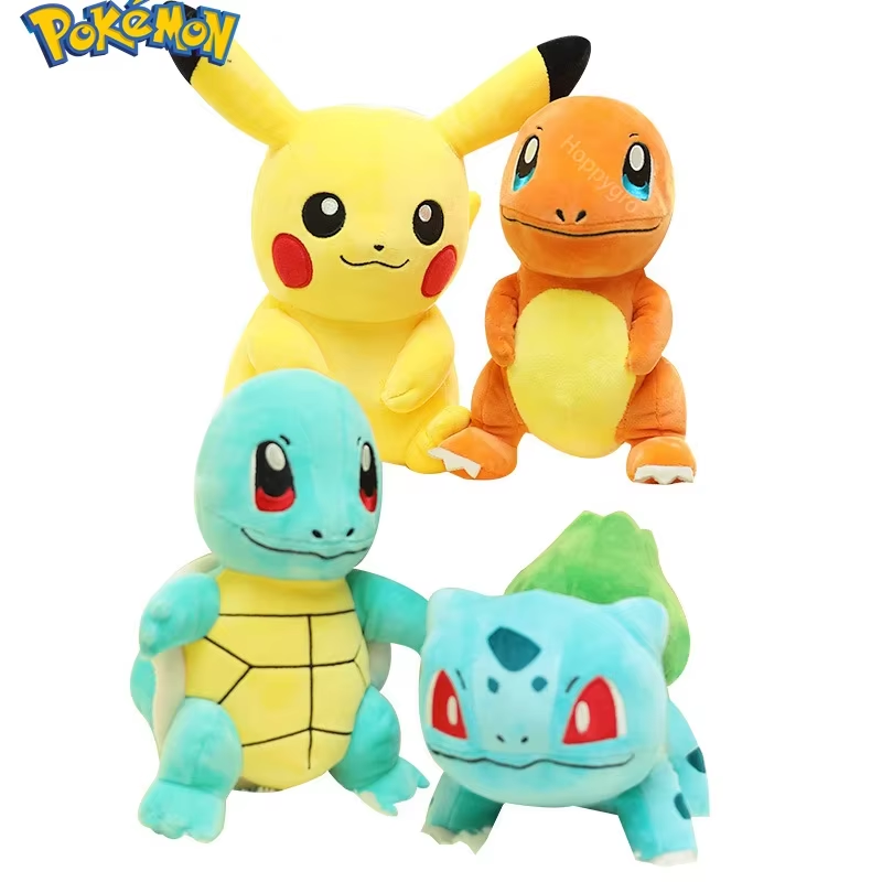 20CM Pokemon Plush Doll Pikachu Stuffed Toys for Girls Boys Charmander Squirtle 