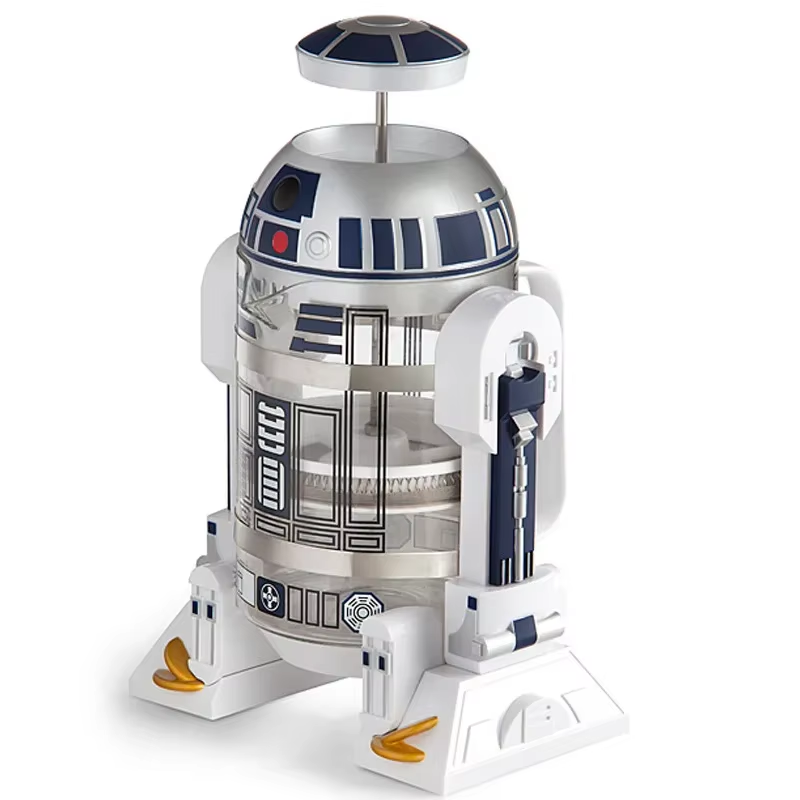 960Ml Moka Hand Coffee Maker R2-D2 Cartoon Star Wars Robot Office Home Manual Th