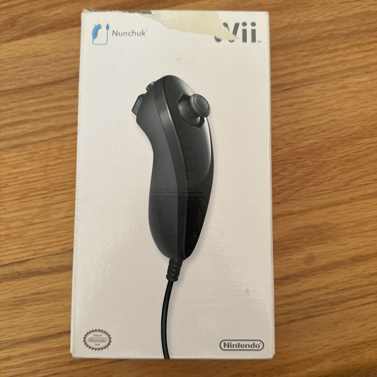 BLACK NINTENDO WII NUNCHUK CONTROLLER FOR WII Only Used Once