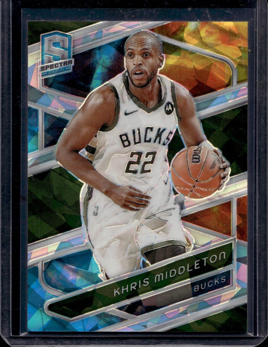 2023-24 Panini Spectra Cracked Ice #49 Khris Middleton /49