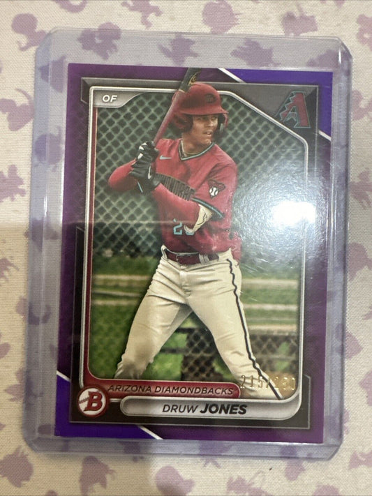 2024 Bowman - Prospects Purple Border #BP-60 Druw Jones /250 (RC)