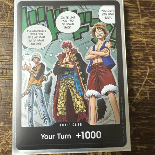 Law, Eustass Kid, Monkey D Luffy Don!! Card One Piece Card Game ENGLISH NM