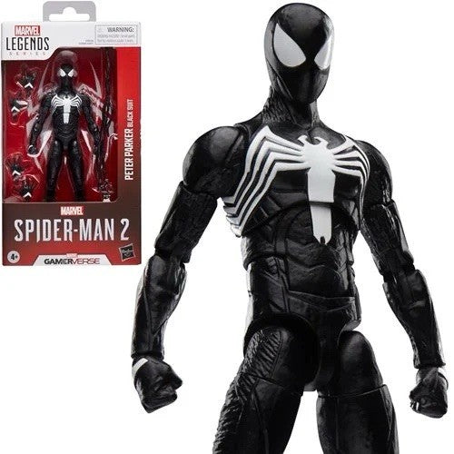 Spider-Man Marvel Legends Series Gamerverse Peter Parker Black Suit PRESALE 2025