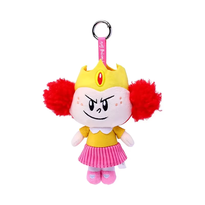 New Kawaii Anime the Powerpuff Girls Plush Keychain Mojo Jojo