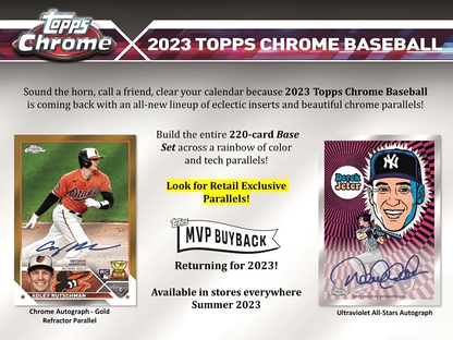 2023  Chrome Baseball Factory Sealed Value Box - Direct from
