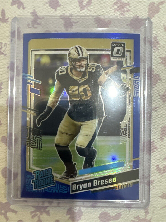 2023 Panini Donruss Optic Football Bryan Bresee Blue Rated Rookie #276 /199