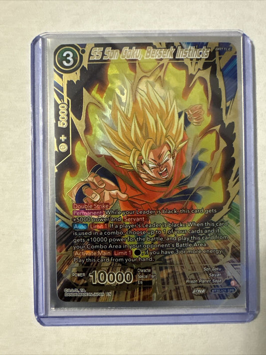 Dragon Ball Super Card Game SS Son Goku, Berserk Instincts BT20-121 SPR