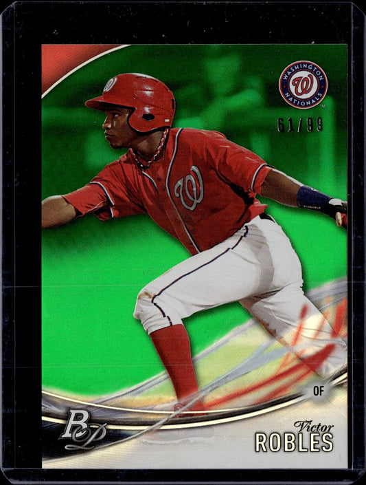 2016 Bowman Platinum - Top Prospects #TP-VR Victor Robles (RC) (Green) /99