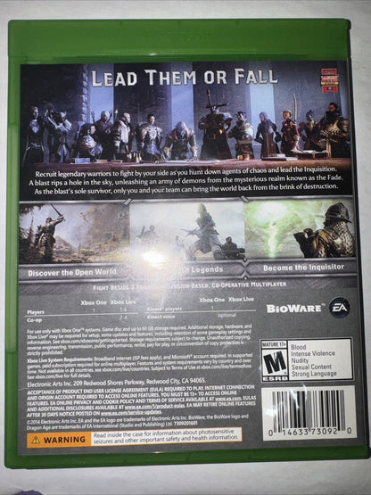 Dragon Age: Inquisition (Microsoft Xbox One, 2014)