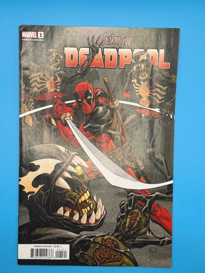 Marvel Venom War - Deadpool No. 1 (Cover B - Dave Johson) (NM)
