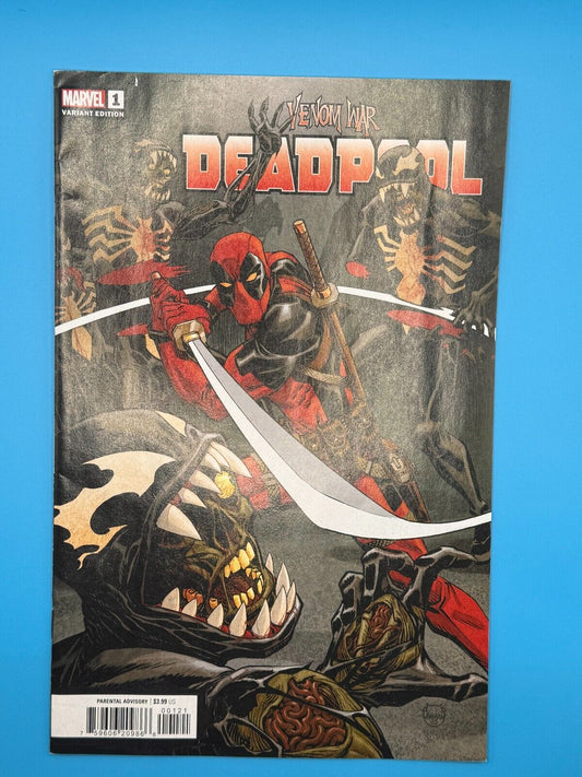 Marvel Venom War - Deadpool No. 1 (Cover B - Dave Johson) (NM)