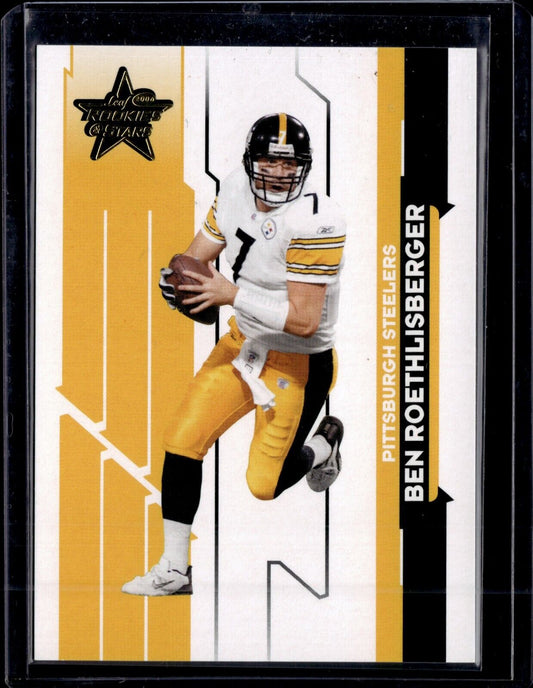 2006 Leaf Rookies & Stars - #82 Ben Roethlisberger (Gold) /299