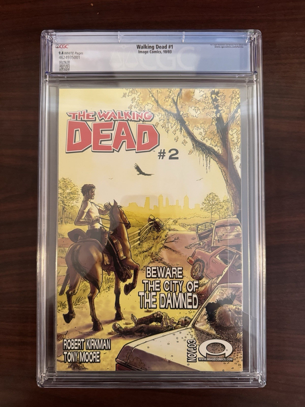 Walking dead #1 CGC 9.4 WP (2003)  1st Printing Robert Kirkman & Tony Moore