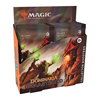 Dominaria Remastered Collector Booster Box | 12 Packs (180 Magic Cards)