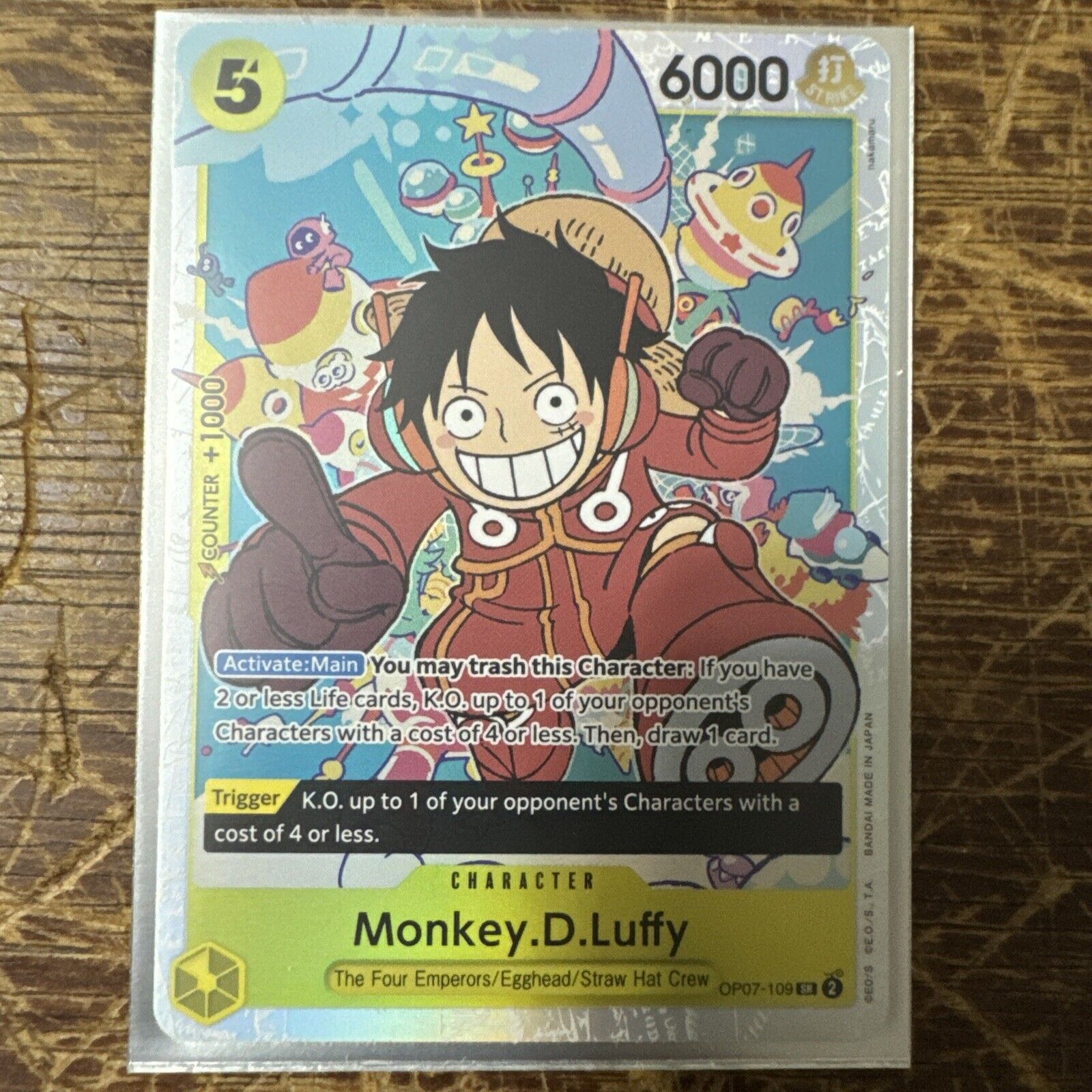 Monkey D Luffy OP07-109 SR IN HAND 500 Years in the Future ENGLISH One Piece
