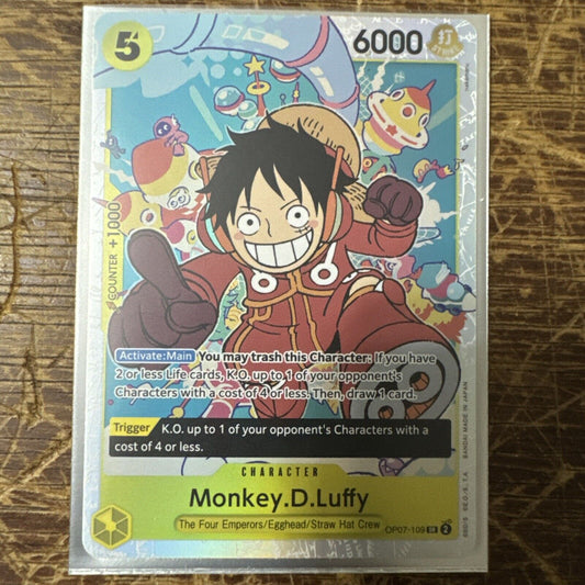 Monkey D Luffy OP07-109 SR IN HAND 500 Years in the Future ENGLISH One Piece