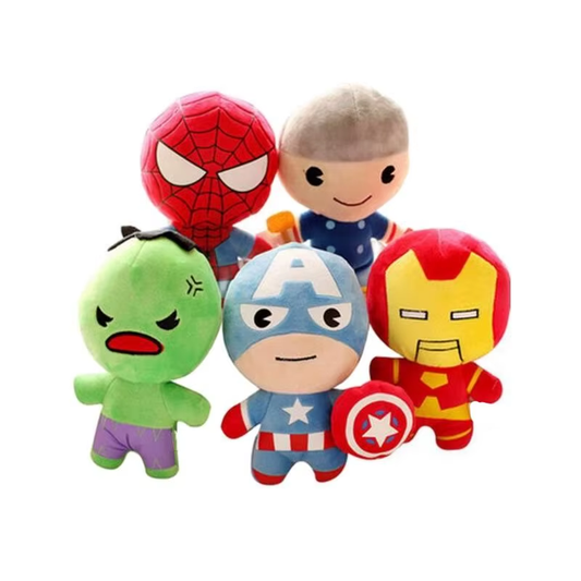 Wholesale 25Pcs/Lot Cute 4 Inches Super Heroes Plush Toys Cartoon Mini Anime Spi