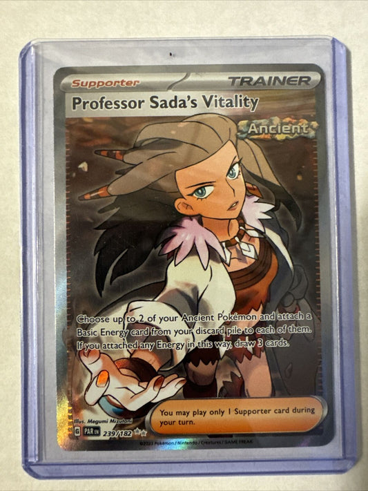 Pokémon TCG Professor Sadas Vitality Paradox Rift 239/182 Holo Ultra Rare
