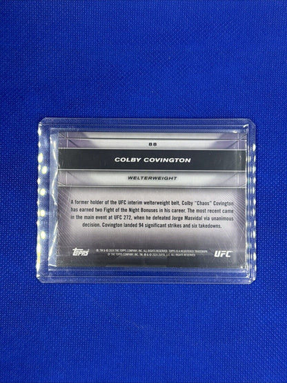 2024 Topps Knockout UFC Colby Covington Orange Parallel #88 05/25