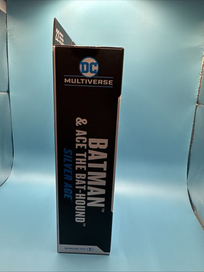 DC Multiverse BATMAN & ACE THE BAT-HOUND Silver Age McFarlane Platinum Edition
