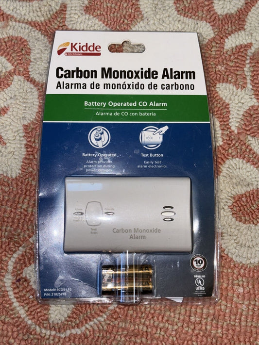 Kidde 9CO5-LP2 Battery Powered Carbon Monoxide Alarm