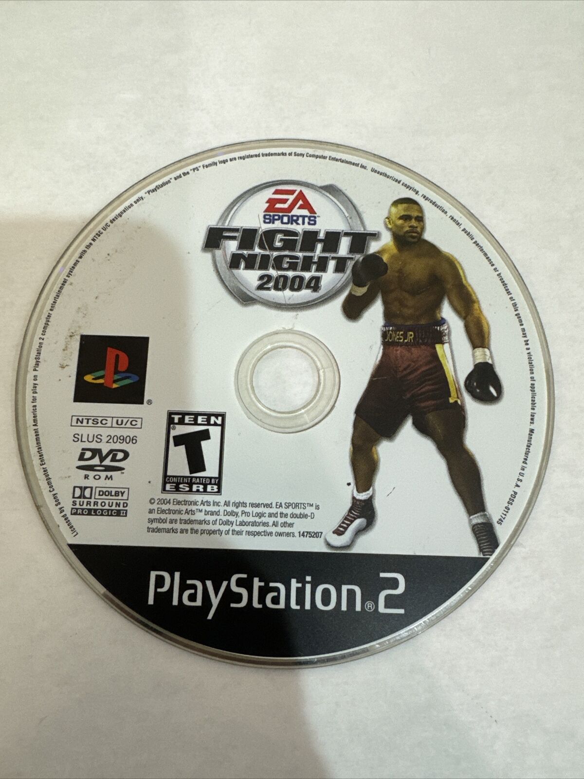 Fight Night 2004 (Sony PlayStation 2, 2004) Game Only (No Case)