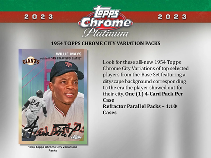 2023  Chrome Platinum Anniversary Baseball Hobby Box