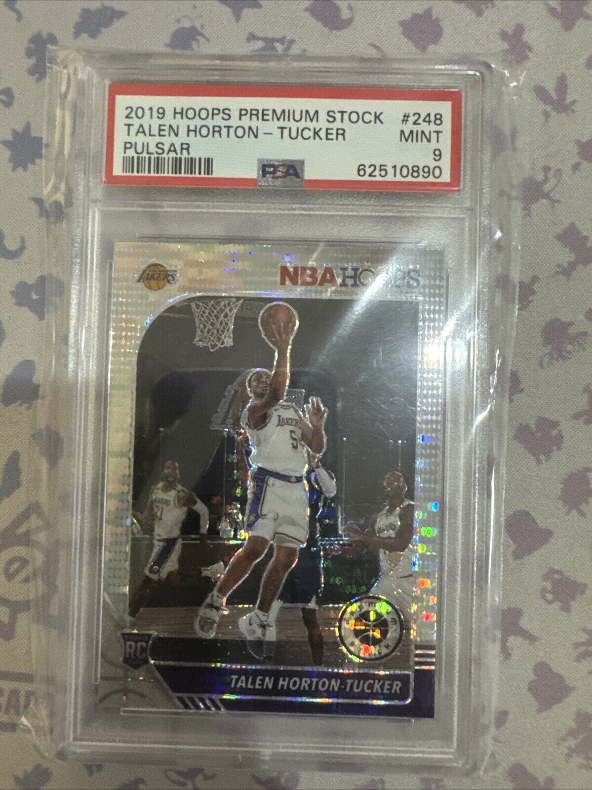 2019 Hoops Premium Stock Pulsar #248 Talen Horton-Tucker RC Rookie PSA 9