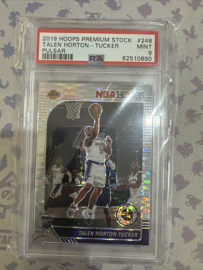 2019 Hoops Premium Stock Pulsar #248 Talen Horton-Tucker RC Rookie PSA 9
