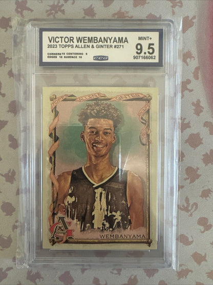 2023 Topps Allen & Ginter CCG 9.5 MINT+ VICTOR WEMBANYAMA #271 Rookie RC Spurs